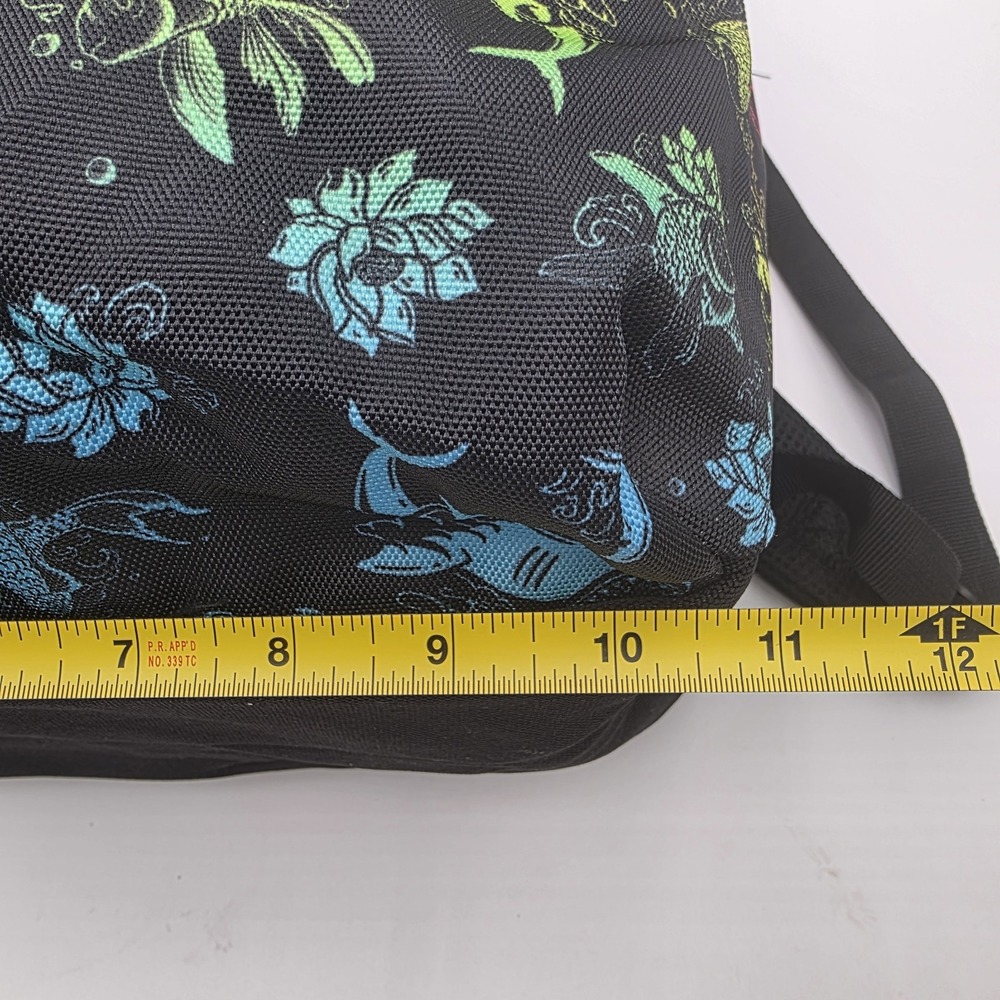 Hurley Underwater Aerial Backpack Unisex Bookbag Black Multicolor Ocean Theme - Picture 10 of 11